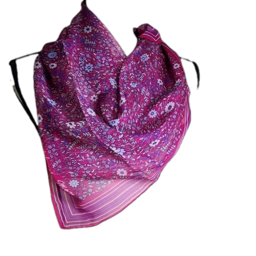 Vtg Hanae Mori Silk Scarf